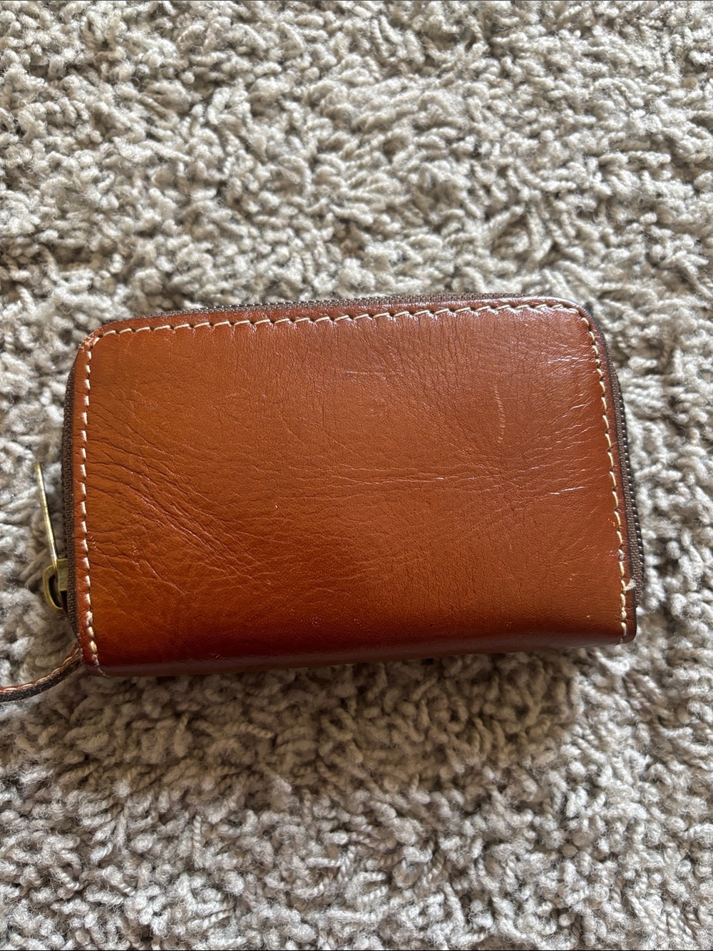 Patricia Nash Brown Leather Coin Purse and Key Wallet - Picture 3 of 10